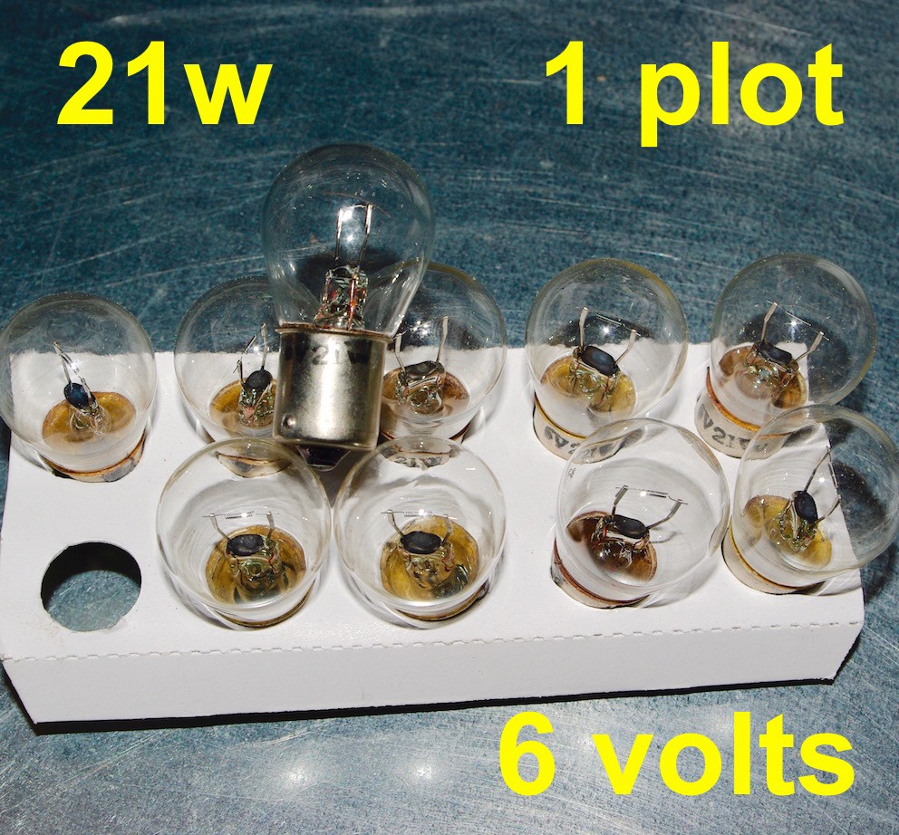 HO60890 - AMPOULE 6V LANTERNE ARR 21W 1 PLOT - JEEPEST